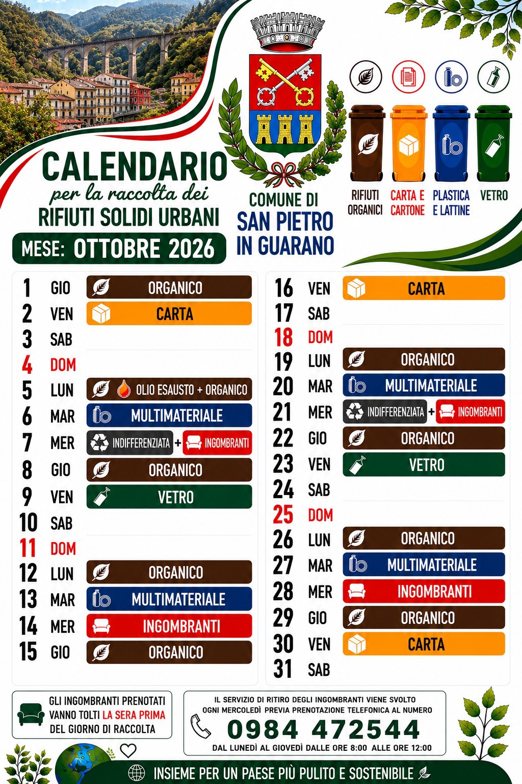 2026 10 CalendarioRSU